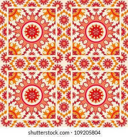 Ethnic ornamental colorful seamless pattern asian style