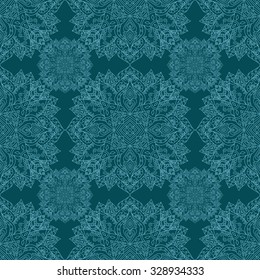Ethnic ornamental floral seamless pattern. Hand drawn mandalas. Orient traditional background. Lace circular ornaments. Indian, Islamic, Asian, ottoman, Arabic  motifs.