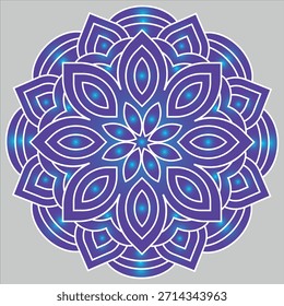 Ethnic Ornamental Mandala Artwork with vector and path 