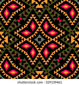 Ethnic ornamental seamless pattern