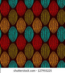 Ethnic ornamental seamless pattern. Abstract stylized endless texture. Template for design and decoration