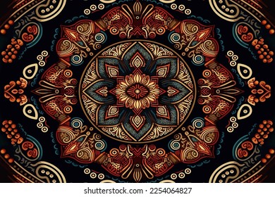 Ethnische, nahtlose Ziermuster. Abstrakte traditionelle volkstümliche volkstümliche Stamm-Grafik Linie. Texturtextilien ethnische Muster, Vektorgrafik. Ornate eleganten Luxus Vintage Retro-Stil.