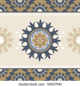 Ethnic ornamental seamless pattern traditional decorative elements asian style