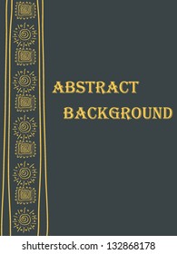 Ethnic ornamental text banner