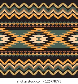 Ethnic ornamental textile seamless geometric pattern