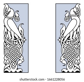 Ethnic ornamental vintage border. Vector illustration