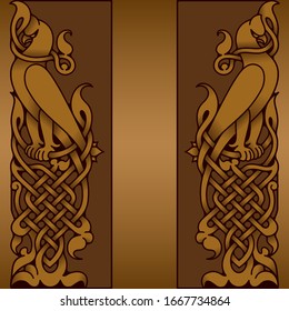 Ethnic ornamental vintage border. Vector illustration