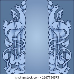 Ethnic ornamental vintage frame. Vector illustration
