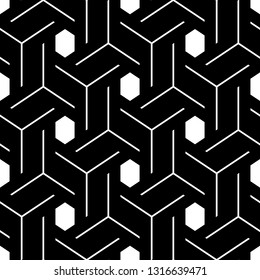 Ethnic ornament.Folk image. Mosaics wallpaper. Hexagons, figures motif. Tribal background. Polygons backdrop. Geometric pattern. Digital paper, web design, textile print. Seamless vector.