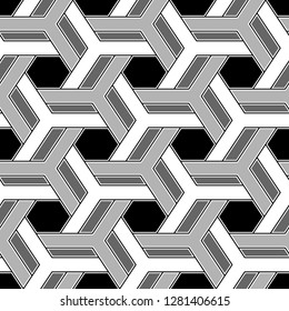 Ethnic ornament.Geometric pattern. Hexagons, quadrangles, figures motif. Folk image.Polygons backdrop. Mosaics background. Digital paper, web design, textile print. Tribal wallpaper.Seamless vector