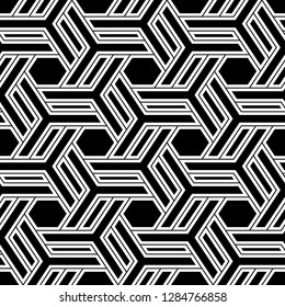 Ethnic ornament.Geometric pattern. Hexagons, quadrangles, figures motif. Folk image. Tribal wallpaper.Mosaics background. Digital paper, web design, textile print. Polygons backdrop. Seamless vector.