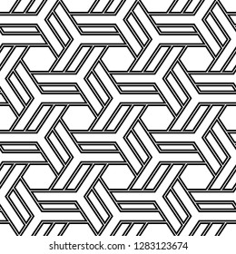 Ethnic ornament.Geometric pattern. Mosaics background. Hexagons, quadrangles, figures motif. Folk image. Tribal wallpaper. Digital paper, web design, textile print. Polygons backdrop. Seamless vector