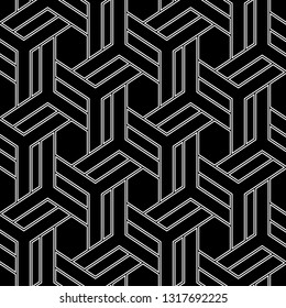 Ethnic ornament.Geometric pattern.Mosaics background. Hexagons, quadrangles, figures motif. Tribal wallpaper.Digital paper, web design, textile print. Polygons backdrop.Folk image. Seamless vector.