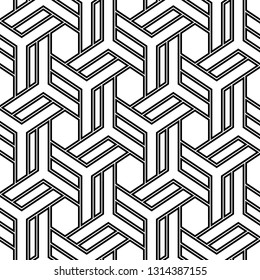 Ethnic ornament.Geometric pattern.Mosaics background.Tribal wallpaper.Digital paper, web design, textile print. Polygons backdrop.Folk image. Hexagons, quadrangles, figures motif. Seamless vector