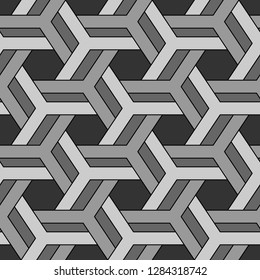 Ethnic ornament.Mosaics background. Hexagons, quadrangles, figures motif. Folk image.Polygons backdrop. Tribal wallpaper. Geometric pattern. Digital paper, web design, textile print. Seamless vector