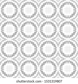 Ethnic ornaments pattern. Repeat pattern of gray color. Perfect for home textiles, fabrics, decorations and other interior solutions.