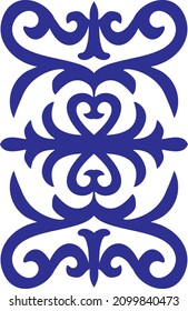 Ethnic ornaments and patterns of Kyrgyzstan nation. Nomad ornaments.