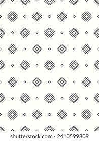 Ethnic outline geometric seamless pattern design. Vector illustration.