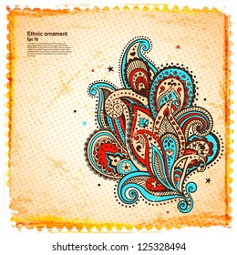 Ethnic paisley ornament