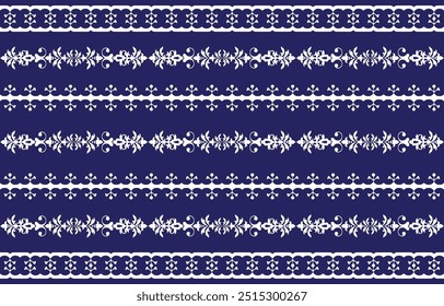 Ethnic paisley pattern, embroidery traditional pattern, ikat geometric seamless pattern, design for textile, woven fabric.
