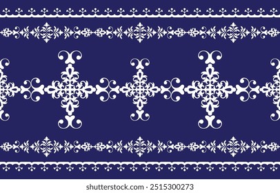 Ethnic paisley pattern, embroidery traditional pattern, ikat geometric seamless pattern, design for textile, woven fabric background printing and clothing business.