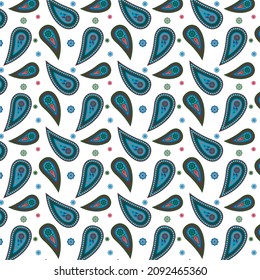 Ethnic Paisley pattern on a light background