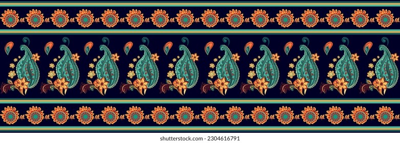 Diseño de patrones sin fisuras de paisajes étnicos. Tela azteca mandalas papel de pared textil. Motivo indígena tribal India tradicional de bordado fondo vectorial 