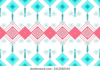 Ethnische pastellfarbene geometrische, nahtlose Muster. Indisches afroamerikanisches Muster. Design für Stoff, Kleidung, Dekoration, Teppich, Textilien, Textur, Flittschuhe, Tapeten, Vektorgrafik, Hintergrund, Druck, Illus