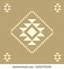 ethnic patten concept, geometric fabric pattern, brown, flowers, native ethnic, beautiful colors, designed for backgrounds, promoters, advertisements, flyers, websites, ethnic events
