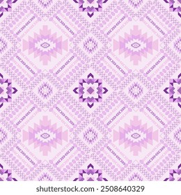 Patrón étnico Vector de tela geométrica Abstractas ilustración oriental bordado retro textura de repetición