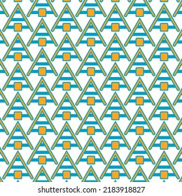 Ethnic pattern. Abstract repeated pattern with triangles. vector illustration