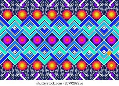 Ethnic pattern african pattern embroidery geometric ethnic ikat ornament oriental vector design ethnic aztec style tribal seamless background pattern African indian scandinavian mexican wallpaper