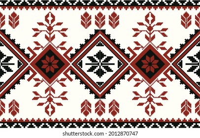 Ethnic pattern Aztec design. Seamless folk pattern design. vector illustration.