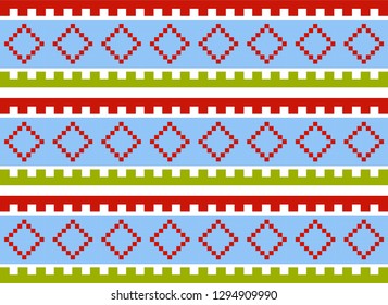 Ethnic Pattern, Aztec, Mexican Pattern, Multicolor