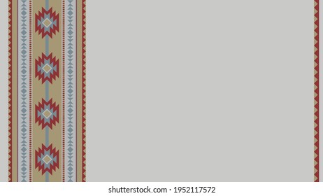 Ethnic pattern background with copy space for text. For banner, fliers, business card, restaurant menu, web background.