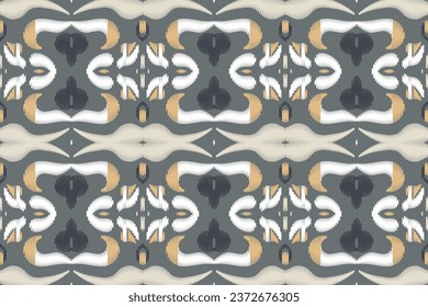 Ethnic pattern background. It is a pattern created by combining geometric shapes. Create beautiful fabric patterns. Design for print. Using in the fashion industry.