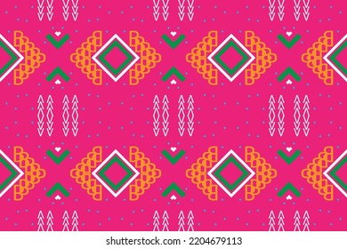 Ethnic pattern background. Geometric ethnic pattern traditional Design It is a pattern created by combining geometric shapes. Design for print. Using in the fashion industry.