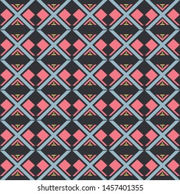 Ethnic pattern background with ornamental design elements