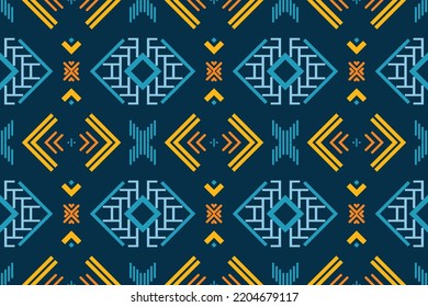 Ethnische Muster, Hintergrund. traditionelles Muster-Design Es ist ein Muster, das durch die Kombination geometrischer Formen geschaffen wurde. Design für den Druck. Verwendung in der Modebranche.