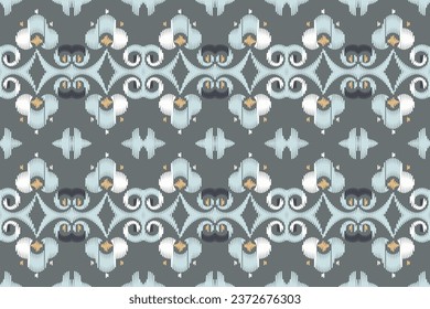 Ethnic pattern background. traditional patterned vector It is a pattern created by combining geometric shapes. Create beautiful fabric patterns. Design for print. Using in the fashion industry.