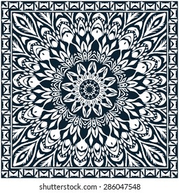 Ethnic pattern for bandana, textile