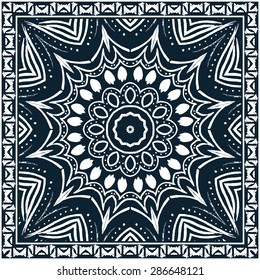 Ethnic pattern for bandana, textile