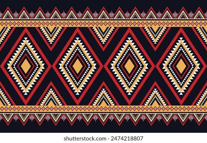 Ethnic pattern beautiful texture design red