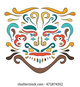 Ethnic pattern. Beauty ornament in boho style. Perfect for tattoo, print, poster.