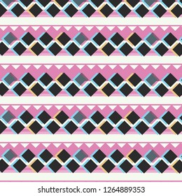 Ethnic pattern. Border ornament. Native american design, Navajo. Mexican motif, Aztec ornament