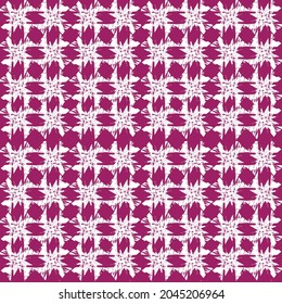 ethnic pattern with check seamless in purple background for fabric