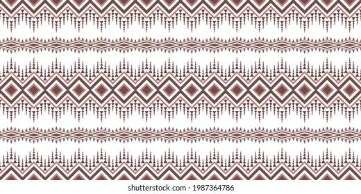 ethnic pattern collection Geometric designs in vintage tones for printed fabrics, shirts, woven fabrics, digital paper, wrapping paper, covers, wallpaper, cushion patterns, decorations, seamless