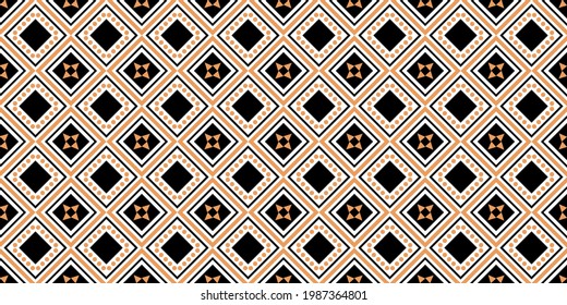 ethnic pattern collection Geometric designs in vintage tones for printed fabrics, shirts, woven fabrics, digital paper, wrapping paper, covers, wallpaper, cushion patterns, decorations, seamless