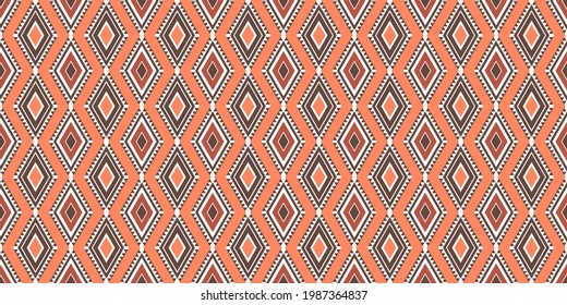 ethnic pattern collection Geometric designs in vintage tones for printed fabrics, shirts, woven fabrics, digital paper, wrapping paper, covers, wallpaper, cushion patterns, decorations, seamless