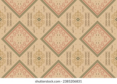 Ethnic pattern. It is a pattern created by combining geometric shapes. Create beautiful fabric patterns. Design for print.